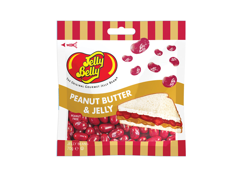 Jelly Belly Peanut Butter & Jelly Beans Bag - 70g - Greens Essentials