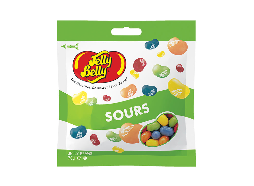 Jelly Belly Sours Mix Jelly Beans Bag - 70g - Greens Essentials