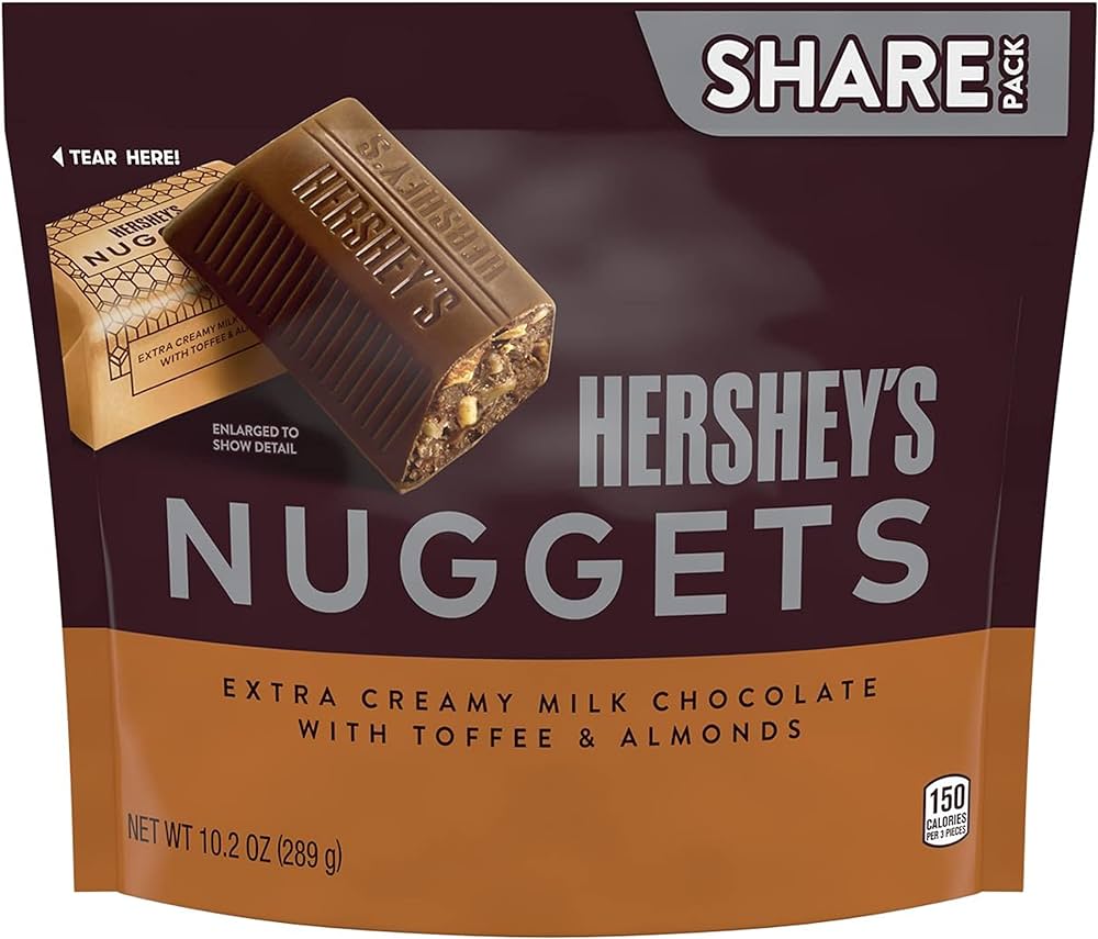 Hershey's Nuggets Milk Chocolate with Toffee & Almonds - 289g