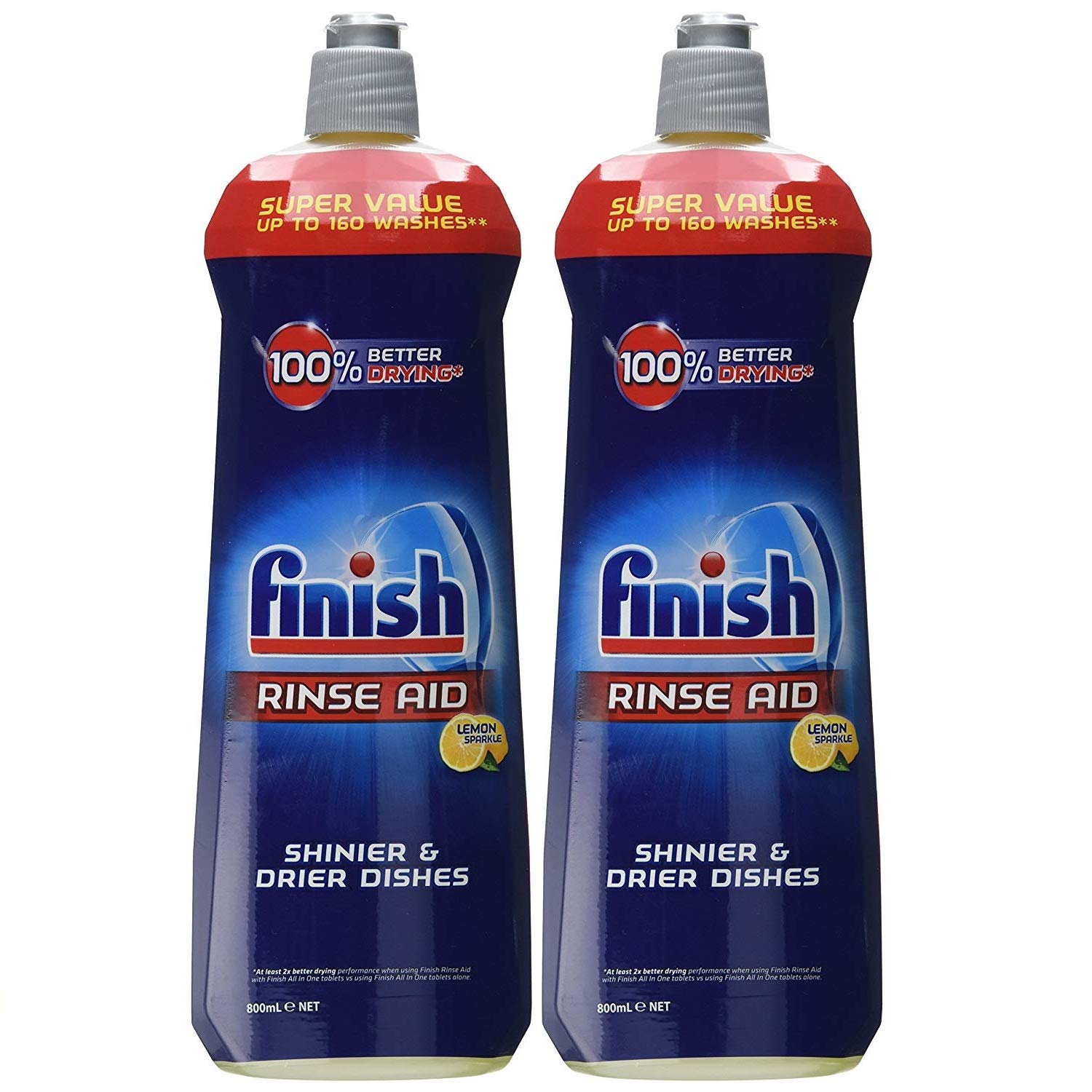 Finish Rinse Aid - 800ml - Pack of 2