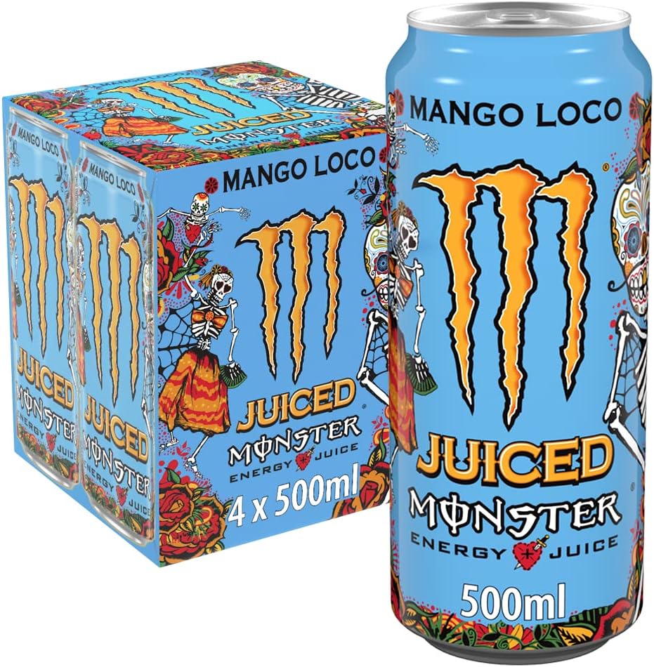 Monster Energy Drink Mango Loco 500ml - Pack of 4