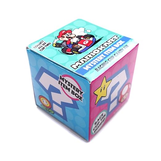 Mario Kart Mystery Item Box Racing Cup Candy Tin - 19g - Greens Essentials