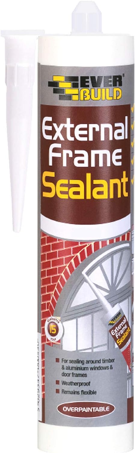 Everbuild External Frame Sealant Cartridge White - 300ml