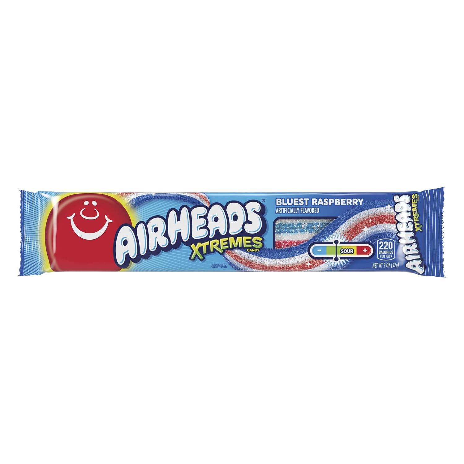 Airheads Xtremes Sweetly Sour Belts Blue Raspberry - 57g