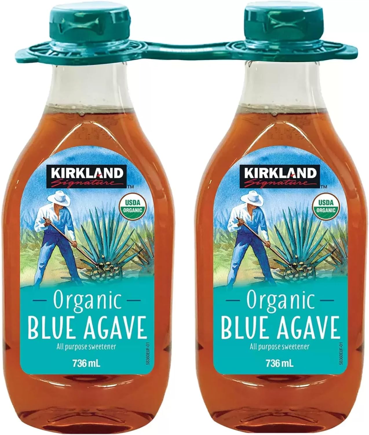 Kirkland Signature Organic Blue Agave Sweetener - 736ml (pack of 2)