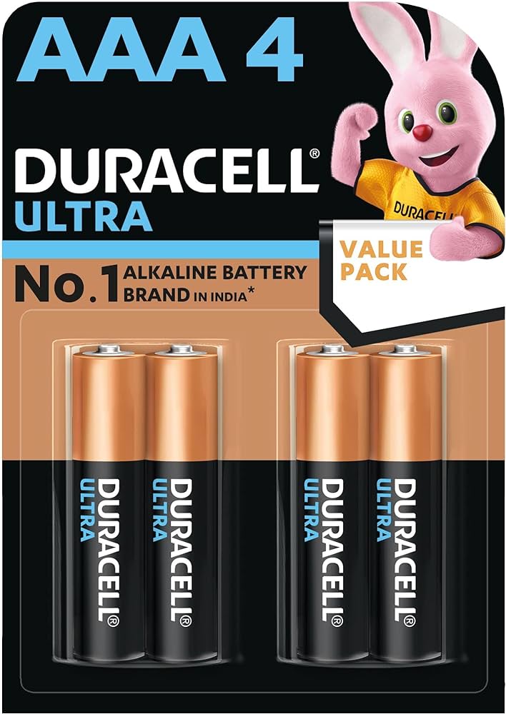 Duracell Ultra Alkaline AAA Battery - Pack of 4