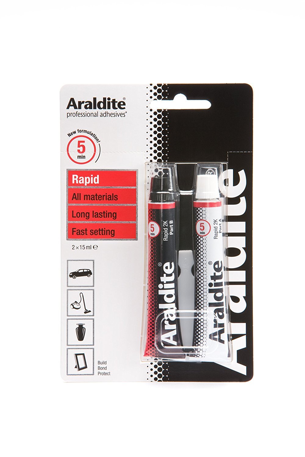 Araldite Rapid Tubes - 15ml - Pack of 2