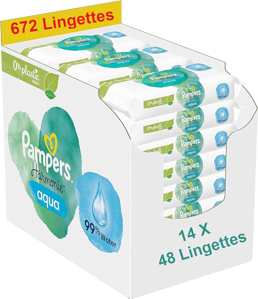 Pampers Aqua Baby Wipes - 14 x 48 Wipes