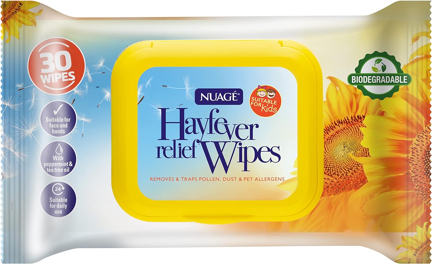 Nuage Hayfever Relief Wipes - Pack of 30