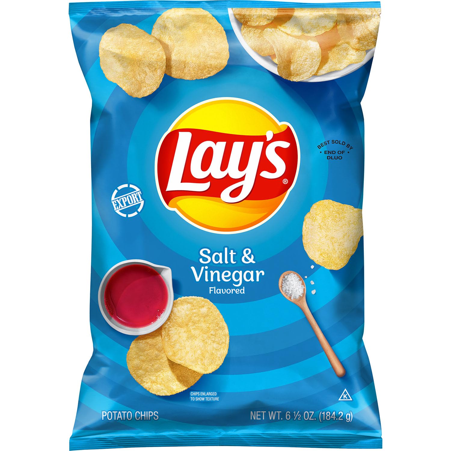 Lay's Salt & Vinegar Potato Chips - 184.2g