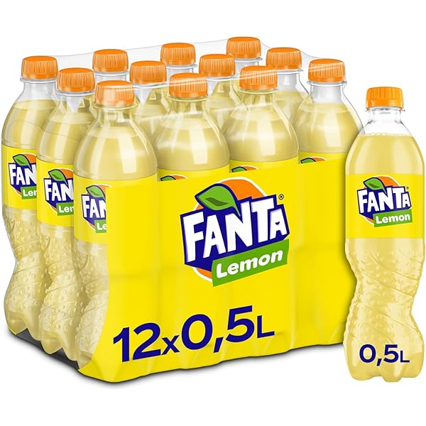 Fanta Lemon Bottle - 500ml Case of 12