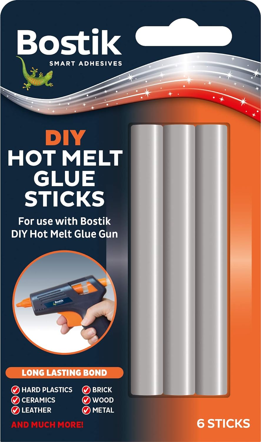 Bostik DIY Hot Melt Glue Sticks - Pack of 6