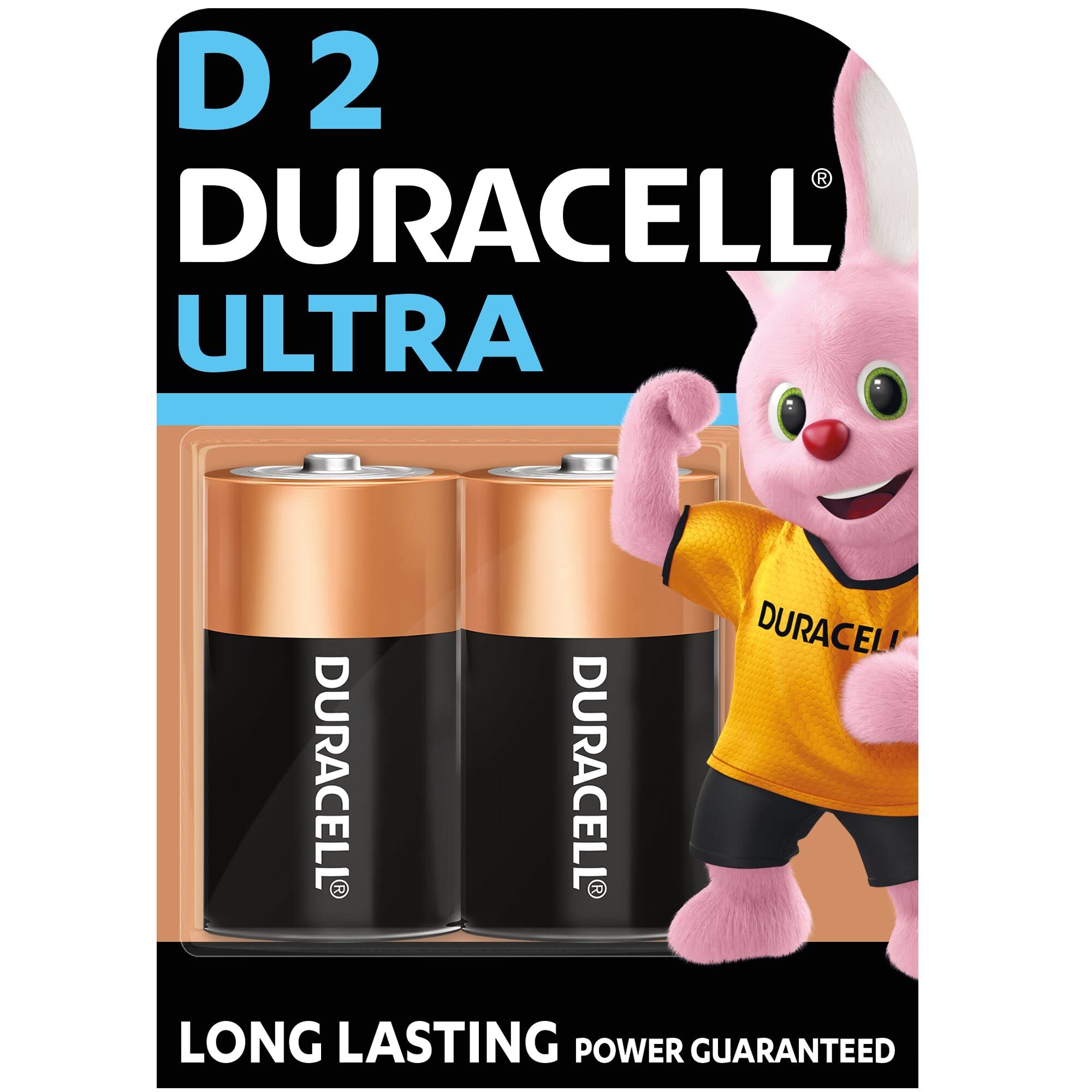 Duracell Ultra Alkaline D Battery - Pack of 2