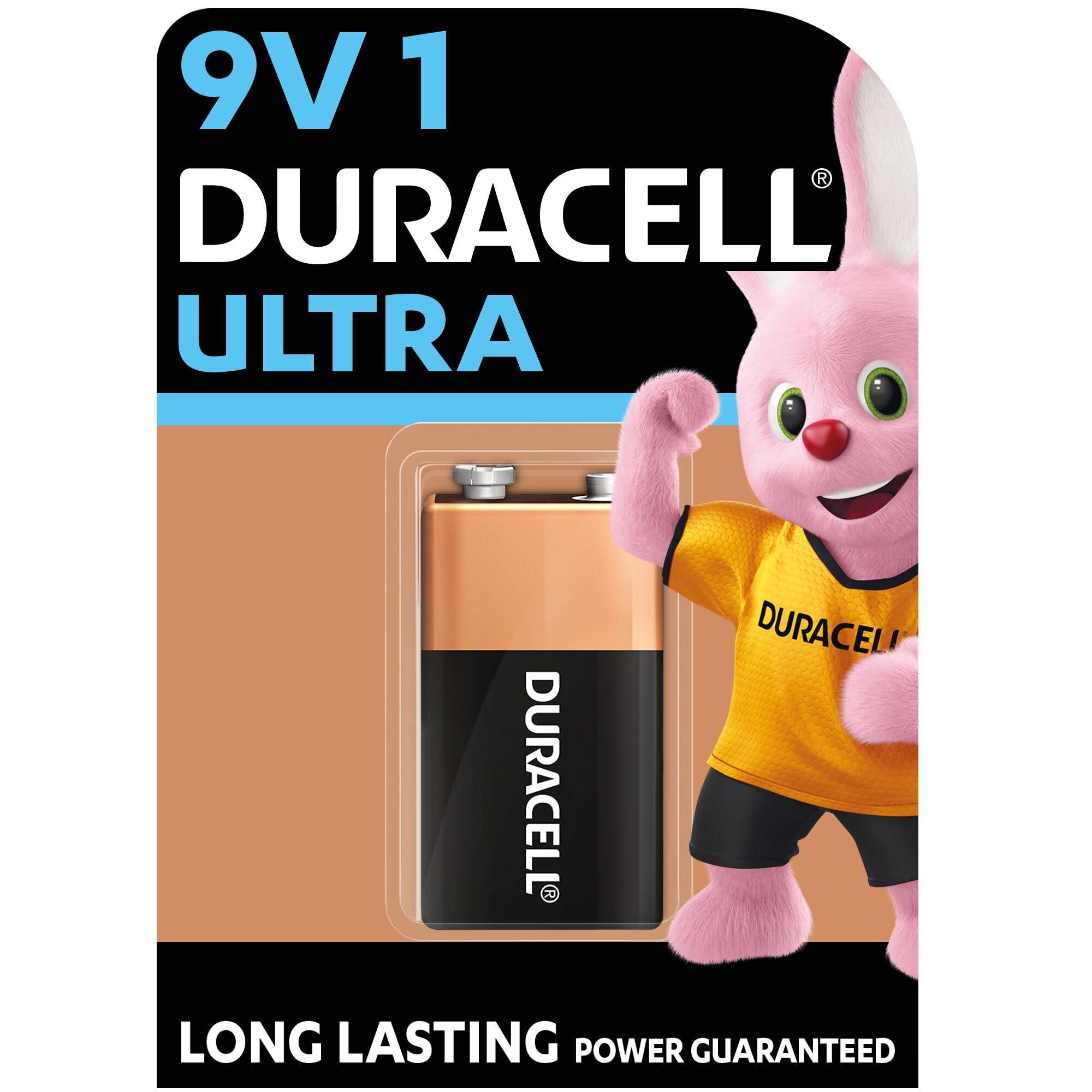 Duracell Ultra Alkaline 9V Battery - Pack of 1