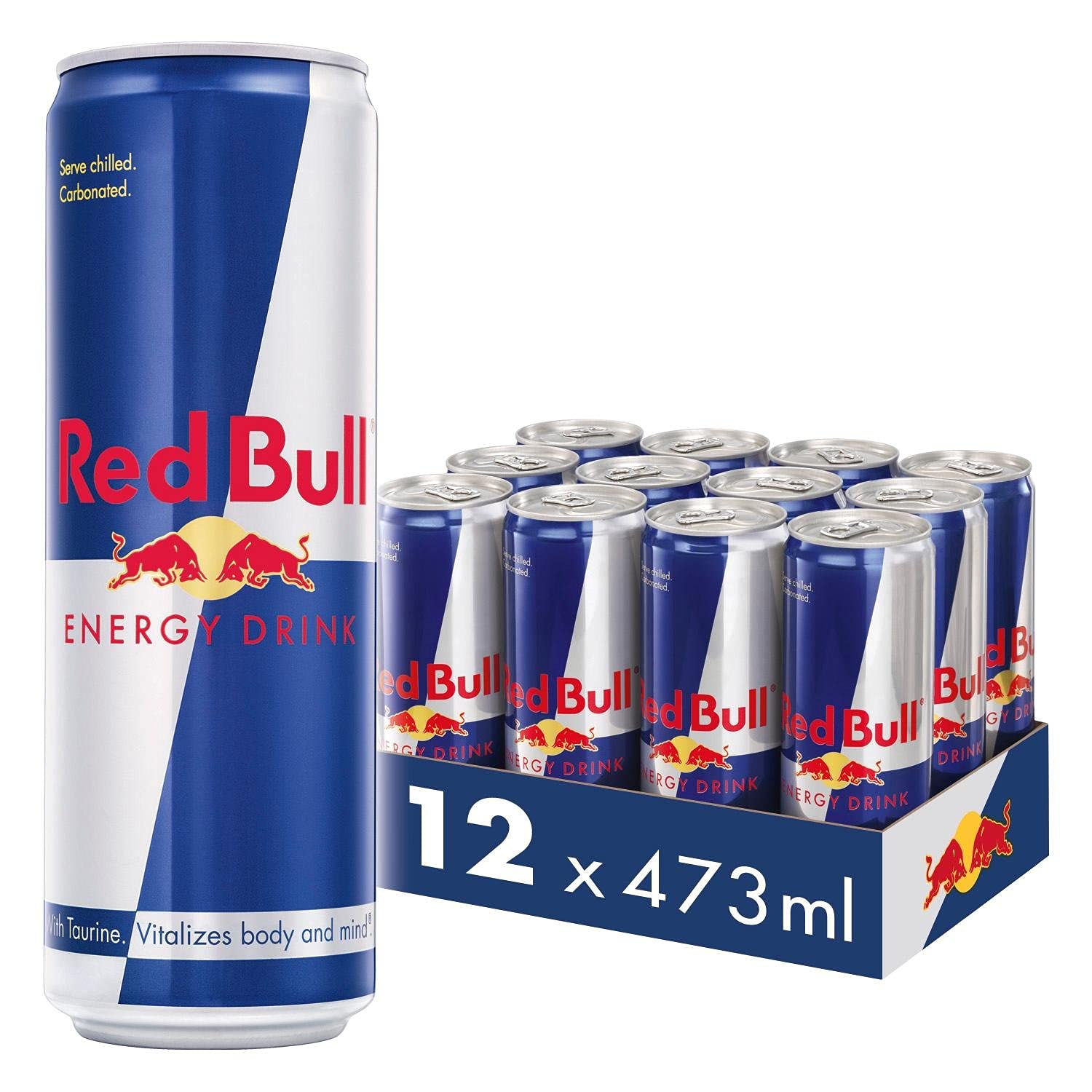 Red Bull Energy Drink - 473 ml - Case of 12