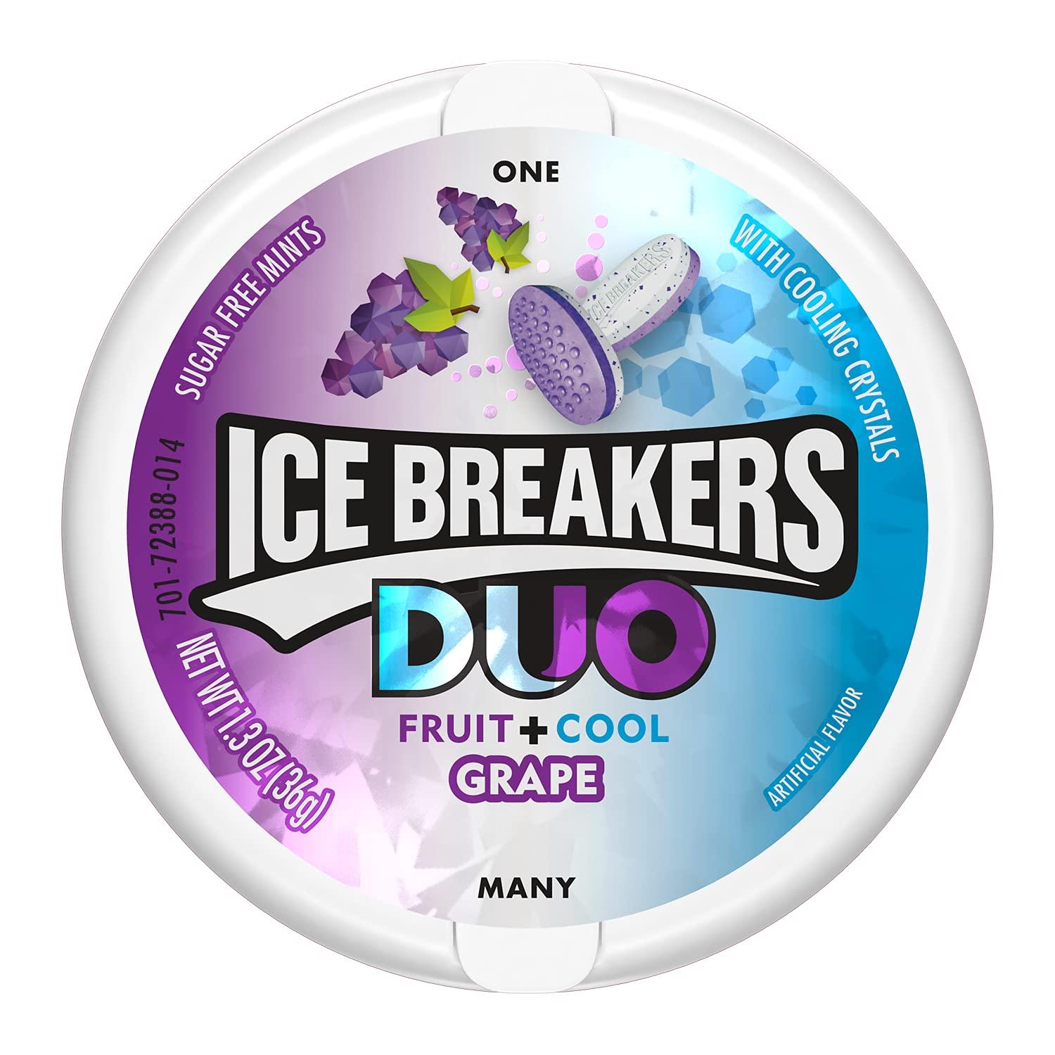 Prime Lemonade X Ice Breakers Duo Mints Strawberry, Watermelon and grape