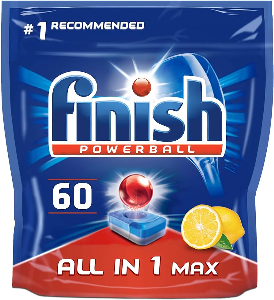 Finish All In One Dishwasher Tablets Lemon - 60 Capsules