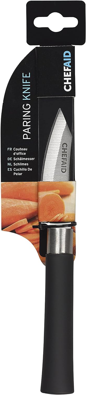 Chef Aid 3" Paring Knife with Soft Grip Handle