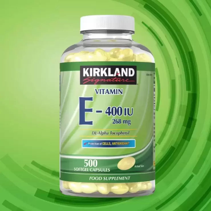 Kirkland Signature Vitamin E 268mg Softgel Capsules - Pack of 500