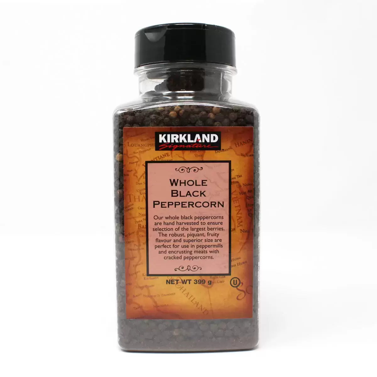 Kirkland Signature Whole Black Peppercorns - 399g