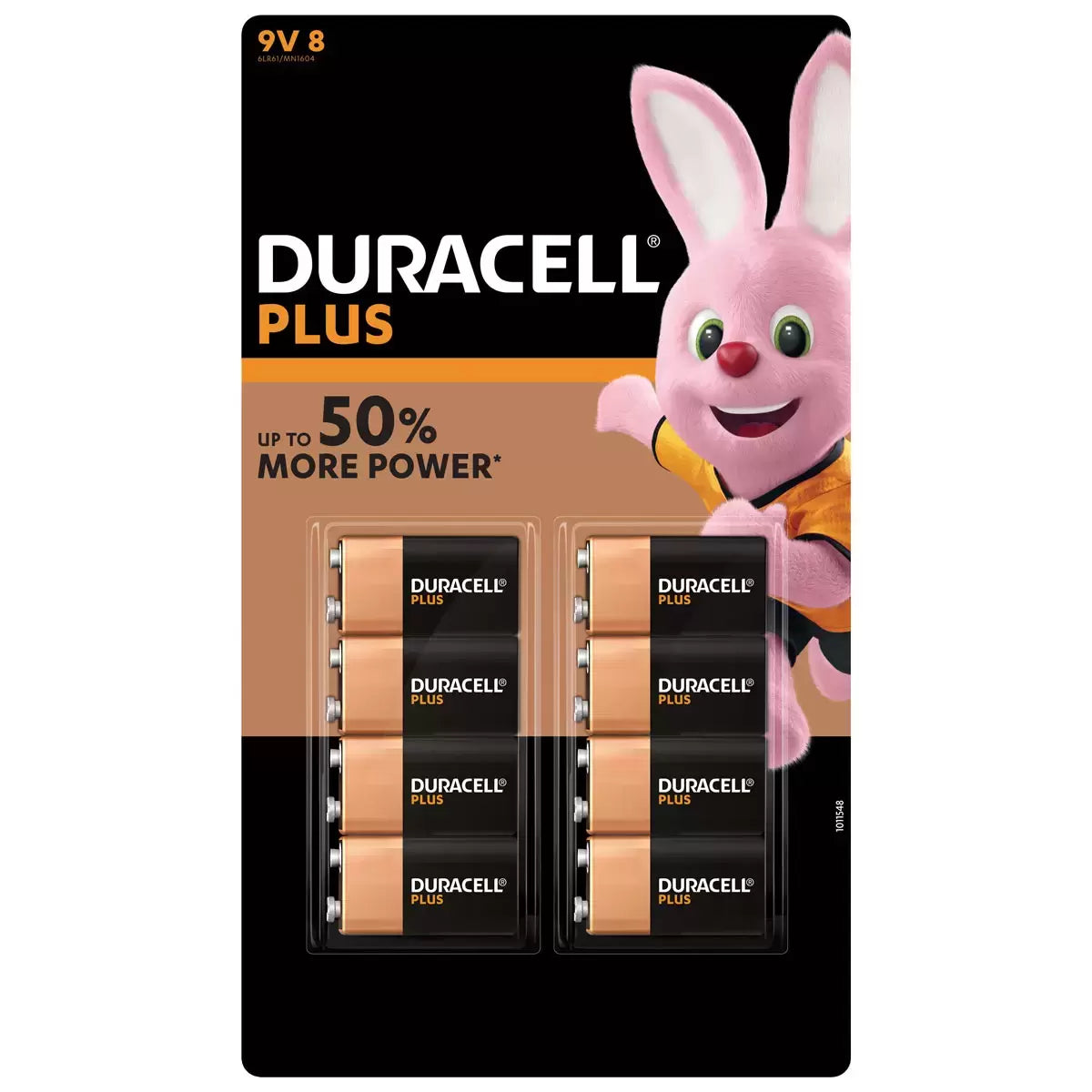 Duracell Plus 9v Battery - Pack of 8
