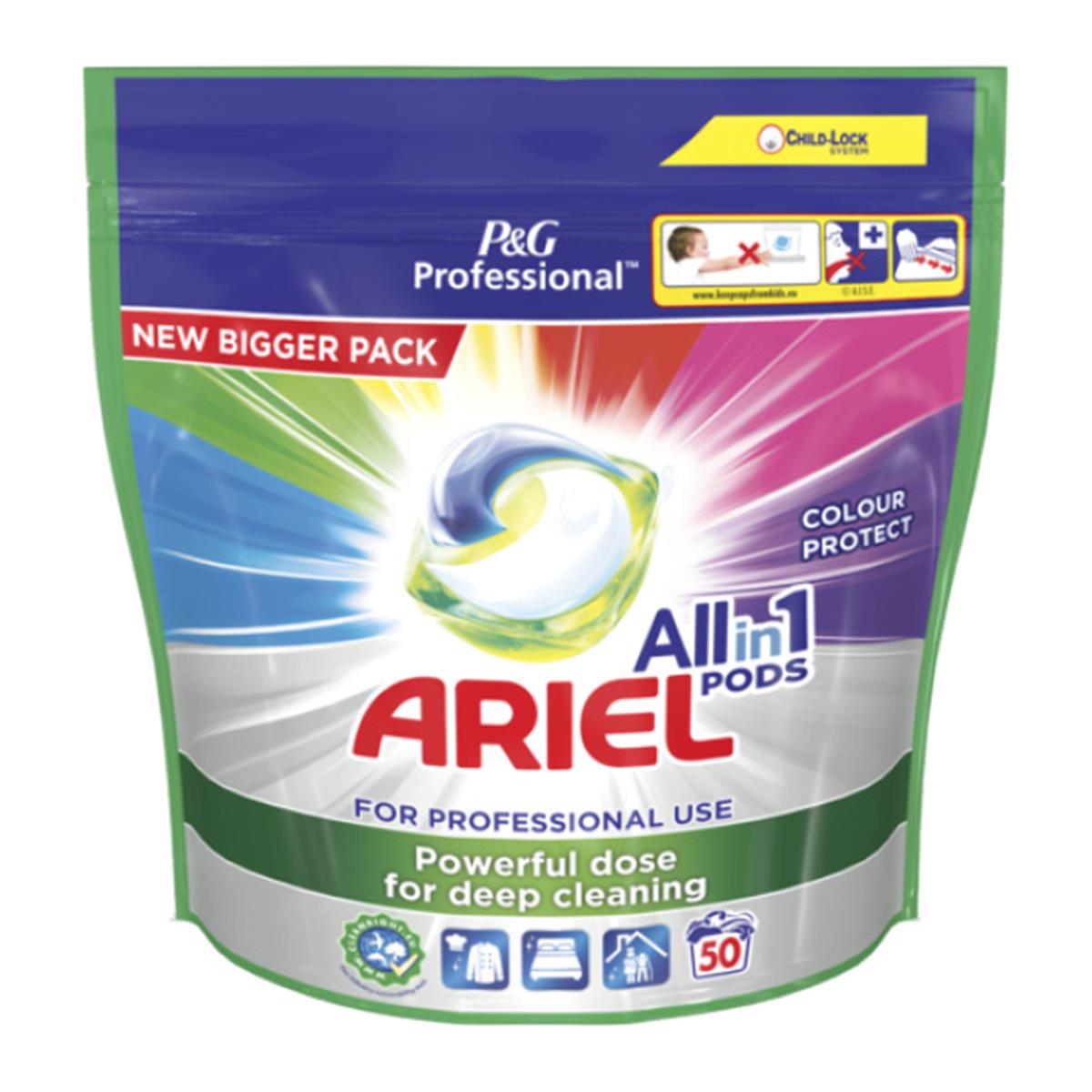 Ariel Professional Liquipods All in One Colour Protect - 50 Pods