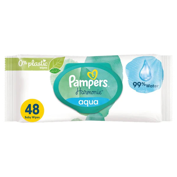 Pampers Aqua Baby Wipes -  48 Wipes