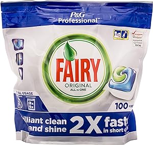 Fairy Original All In One Dishwasher Tablets Regular - 100 Capsules