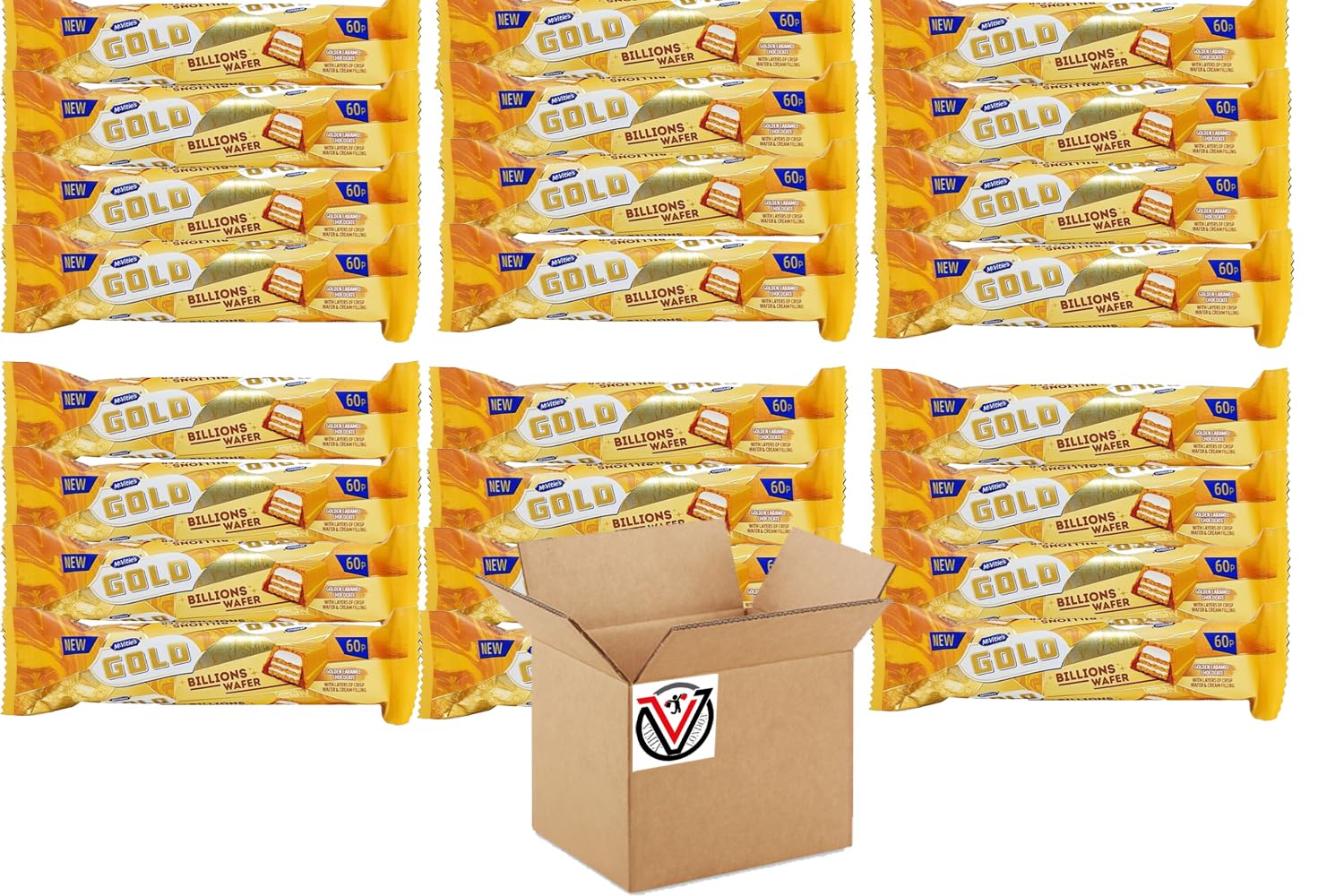 Mcvities Gold Billions Wafer - 39g - Case of 24