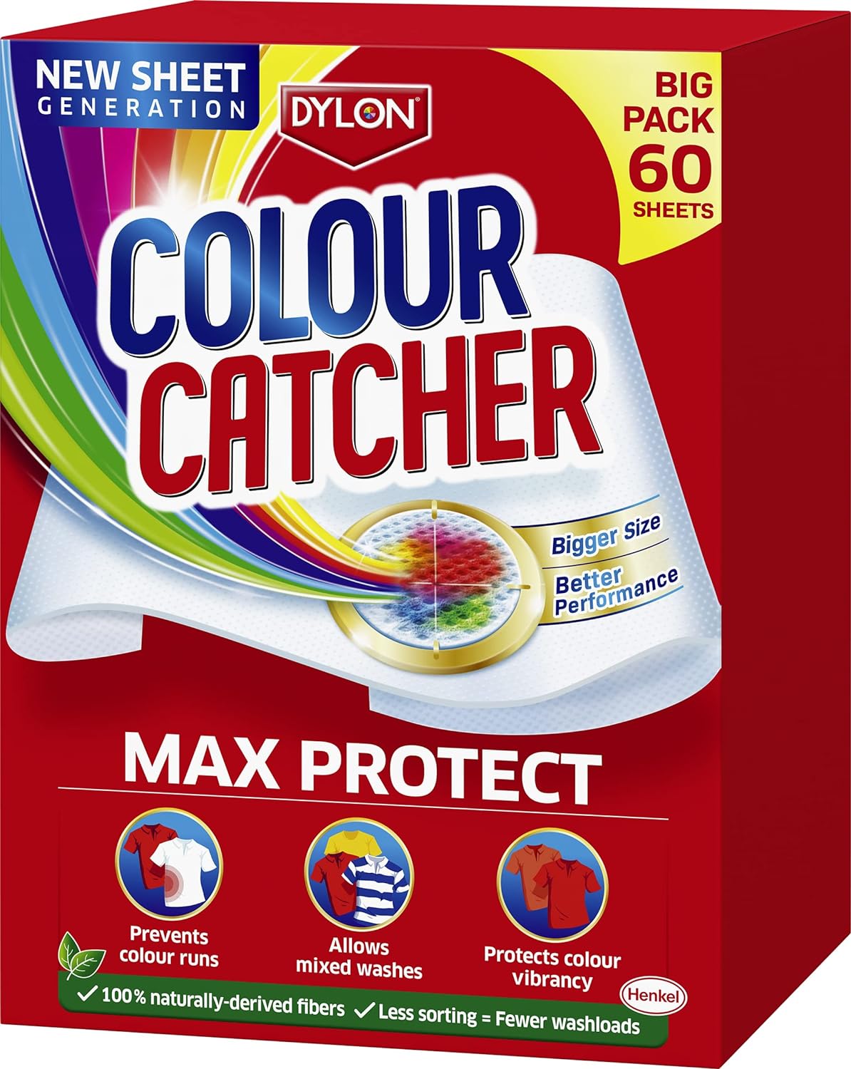 Dylon Colour Catcher Max Protection Sheets - Pack of 60