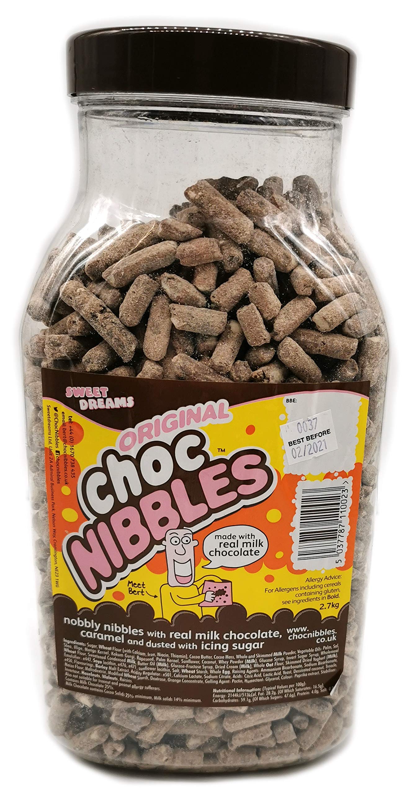 Sweet Dreams Original Choc Nibbles Jar - 2.7kg