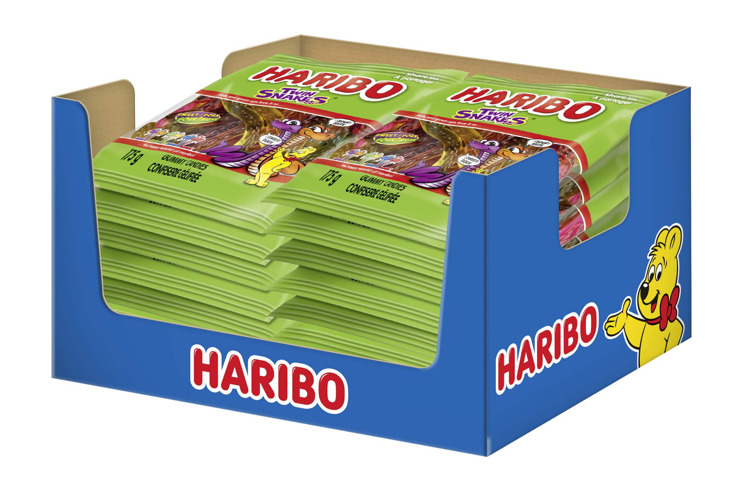 Haribo Twin Snakes - 140g - Pack of 12