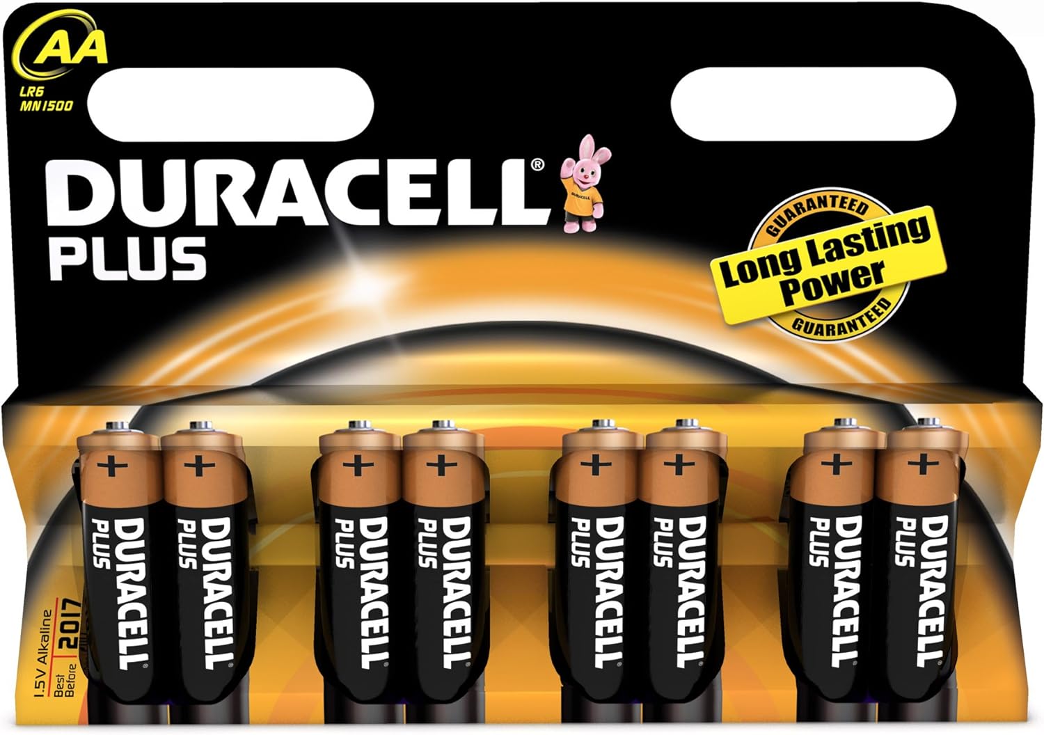 Duracell Plus AA Alkaline Batteries - Pack of 8
