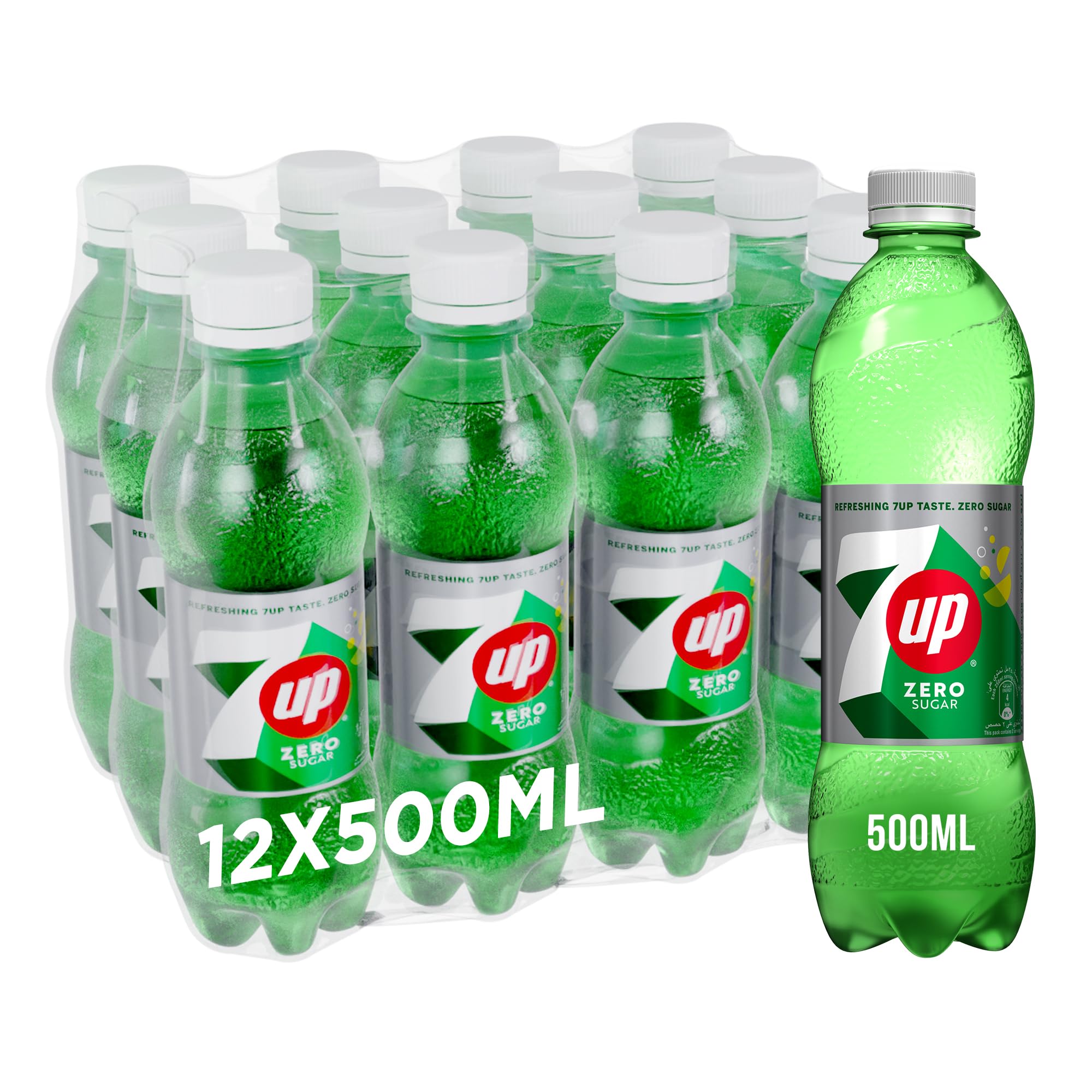 7Up Zero Bottle - 500ml Case of 12