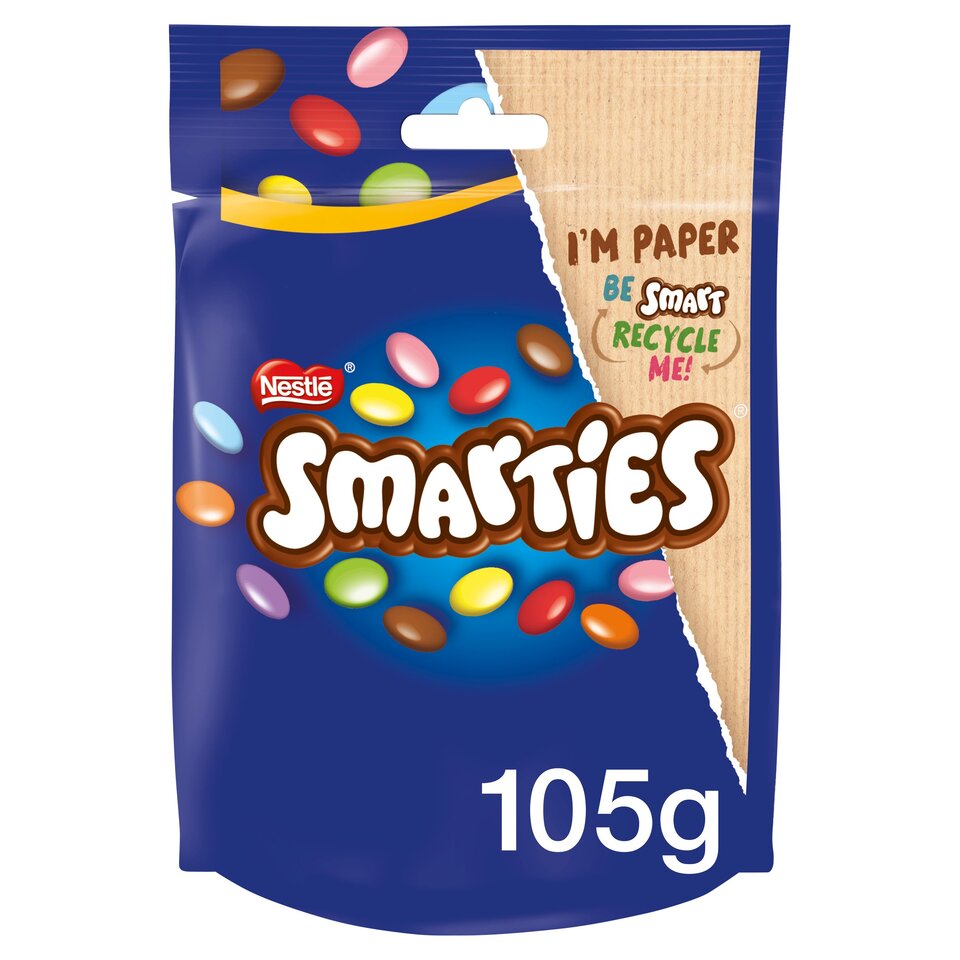 Smarties Milk Chocolate Sharing Bag - 105g