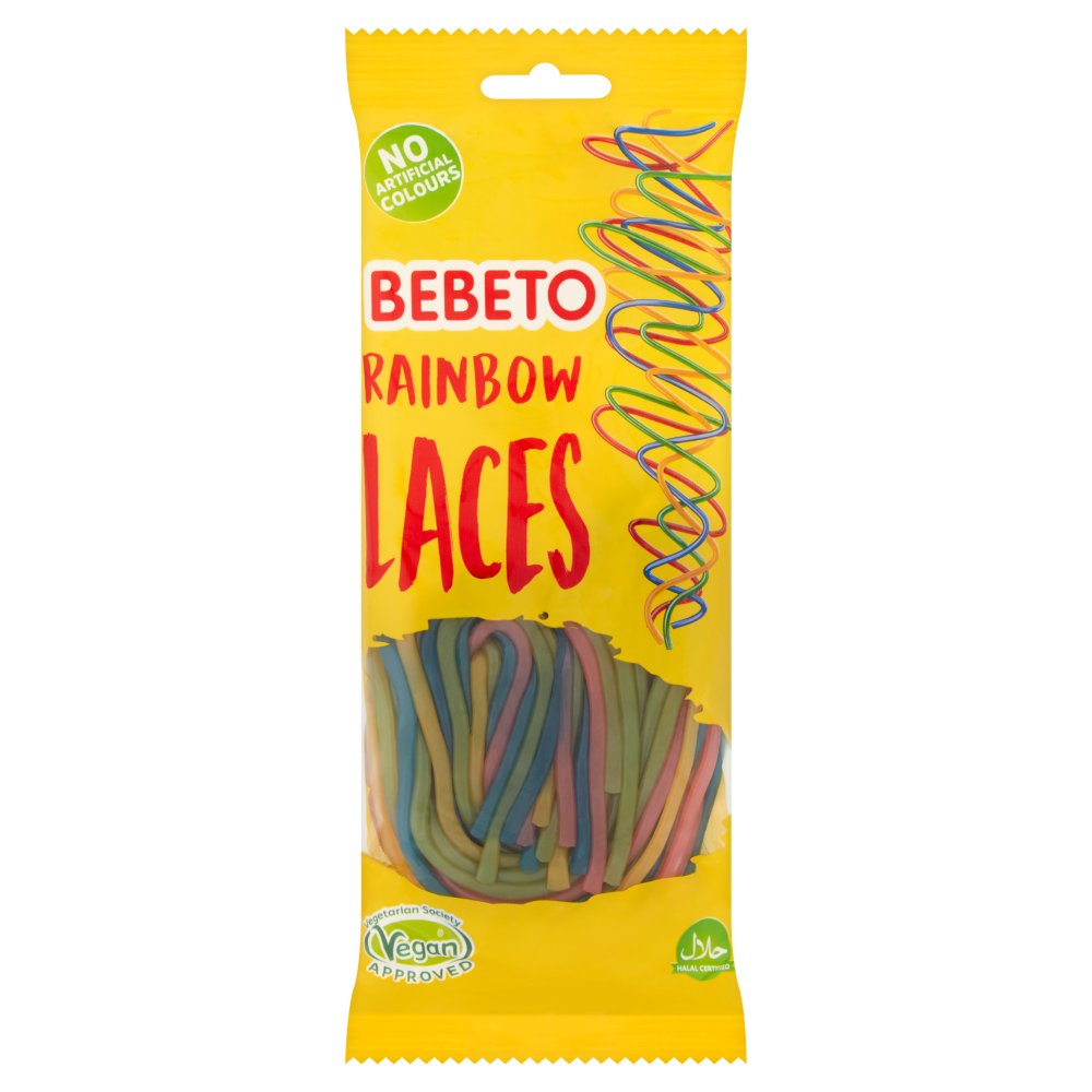 Bebeto Rainbow Laces - 160g - Pack of 12