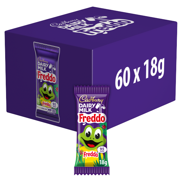 Cadbury Dairy Milk Freddo Chocolate Bar - 18g - Pack of 60