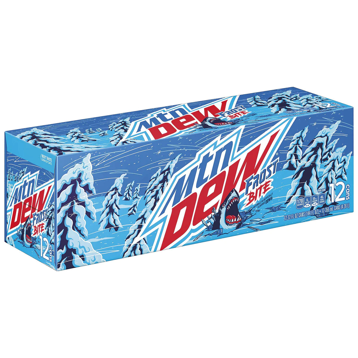 Mountain Dew Frost Bite Can - 355ml- Case of 12