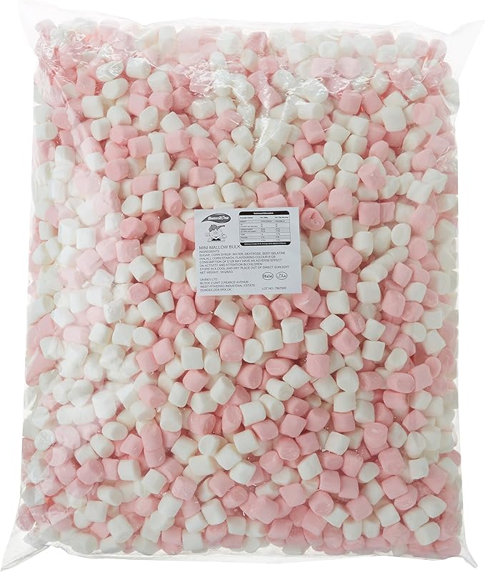 Sweetzone Pink & White Mini Mallows Bag 1kg