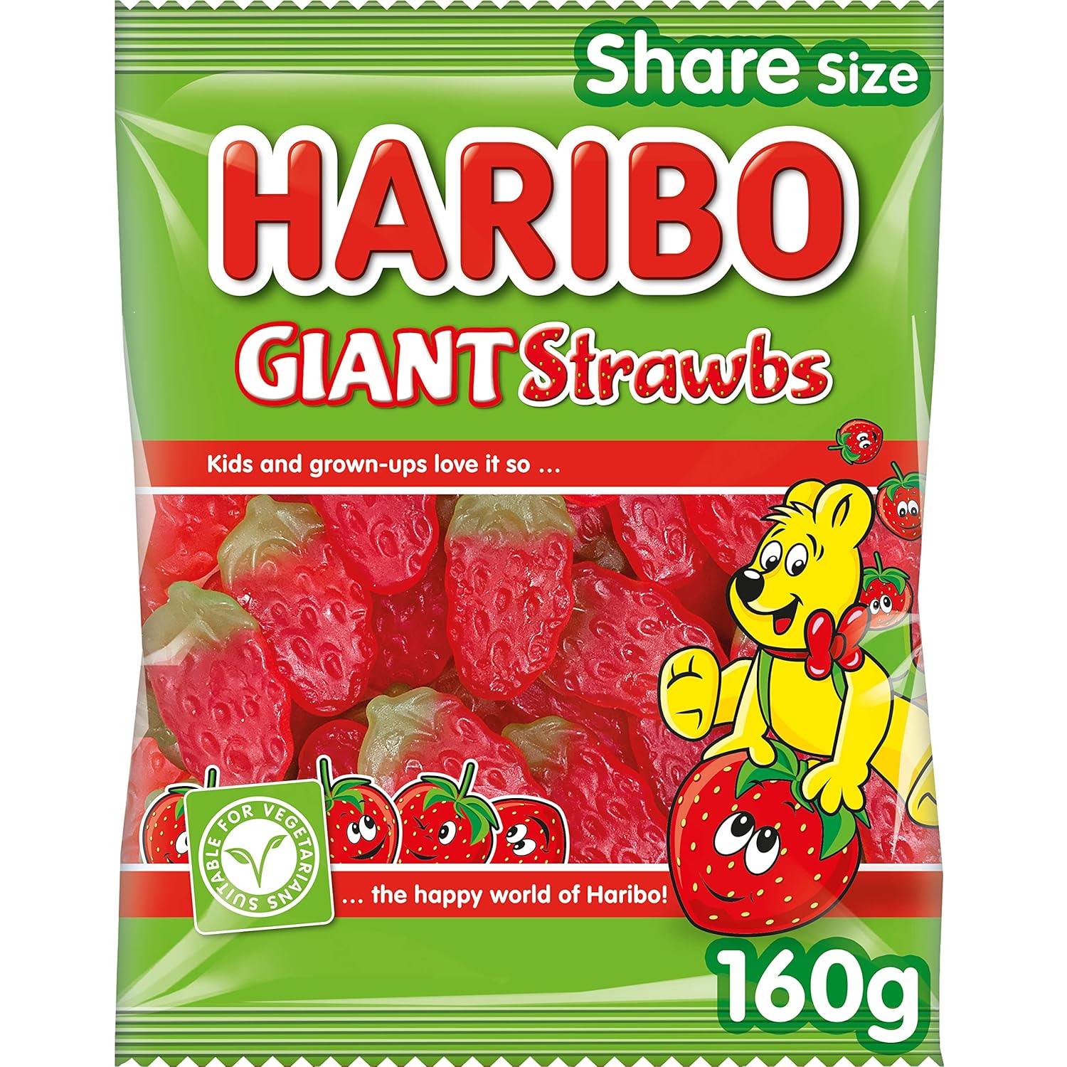 Haribo Giant Strawbs - 140g