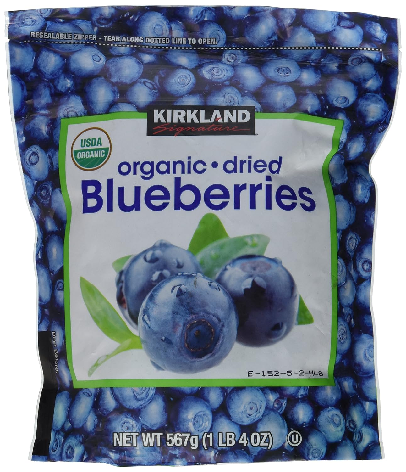 Kirkland Signature Whole Dried Blueberries - 567g