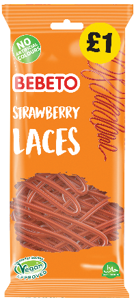 Bebeto Strawberry Laces - 160g