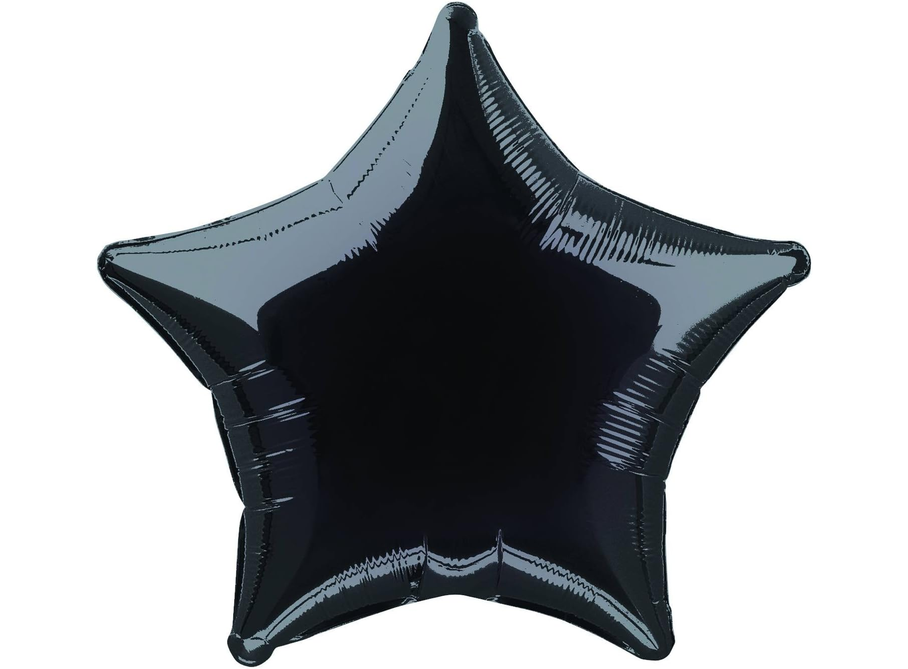 Black Unique Star Helium Foil Balloon - 20"/50.8cm