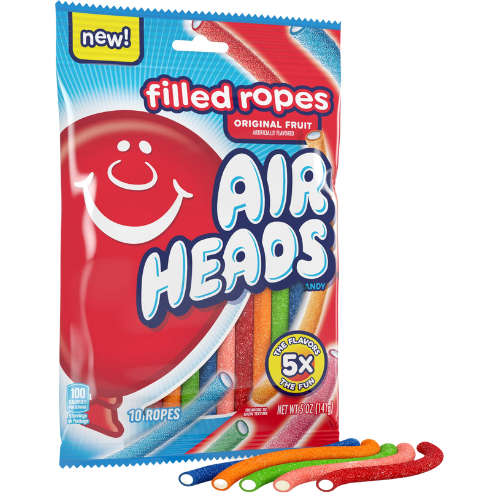 Airheads Filled Ropes Peg Bag Original Fruits - 140g