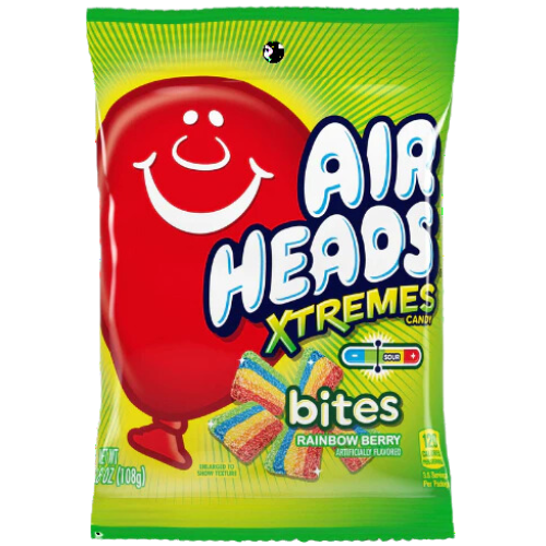 Airheads Xtremes Candy Bites Rainbow Berry - 108g
