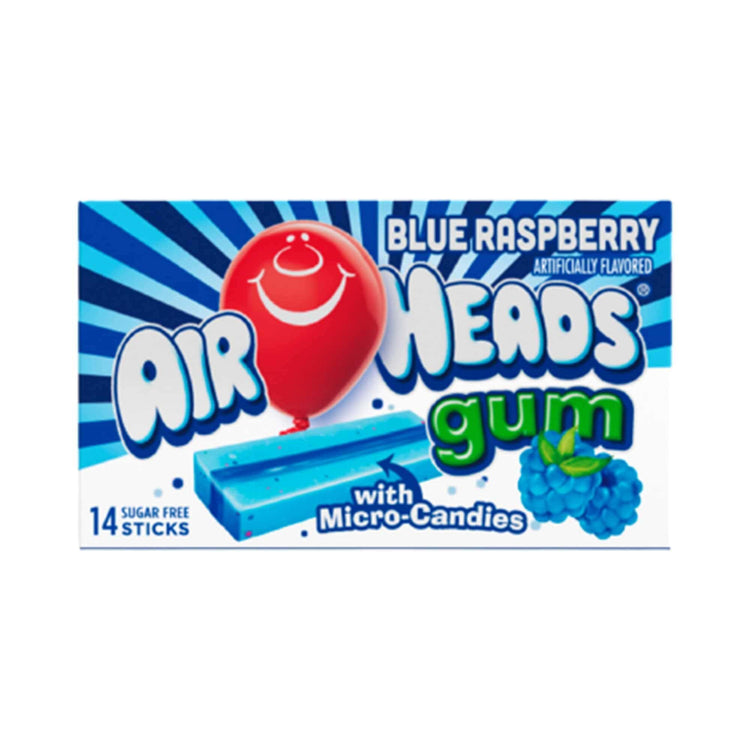 Airheads Blue Raspberry Chewing Gum - 34g - Greens Essentials
