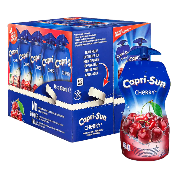 Capri Sun Cherry Pouch - 330ml Case of 15