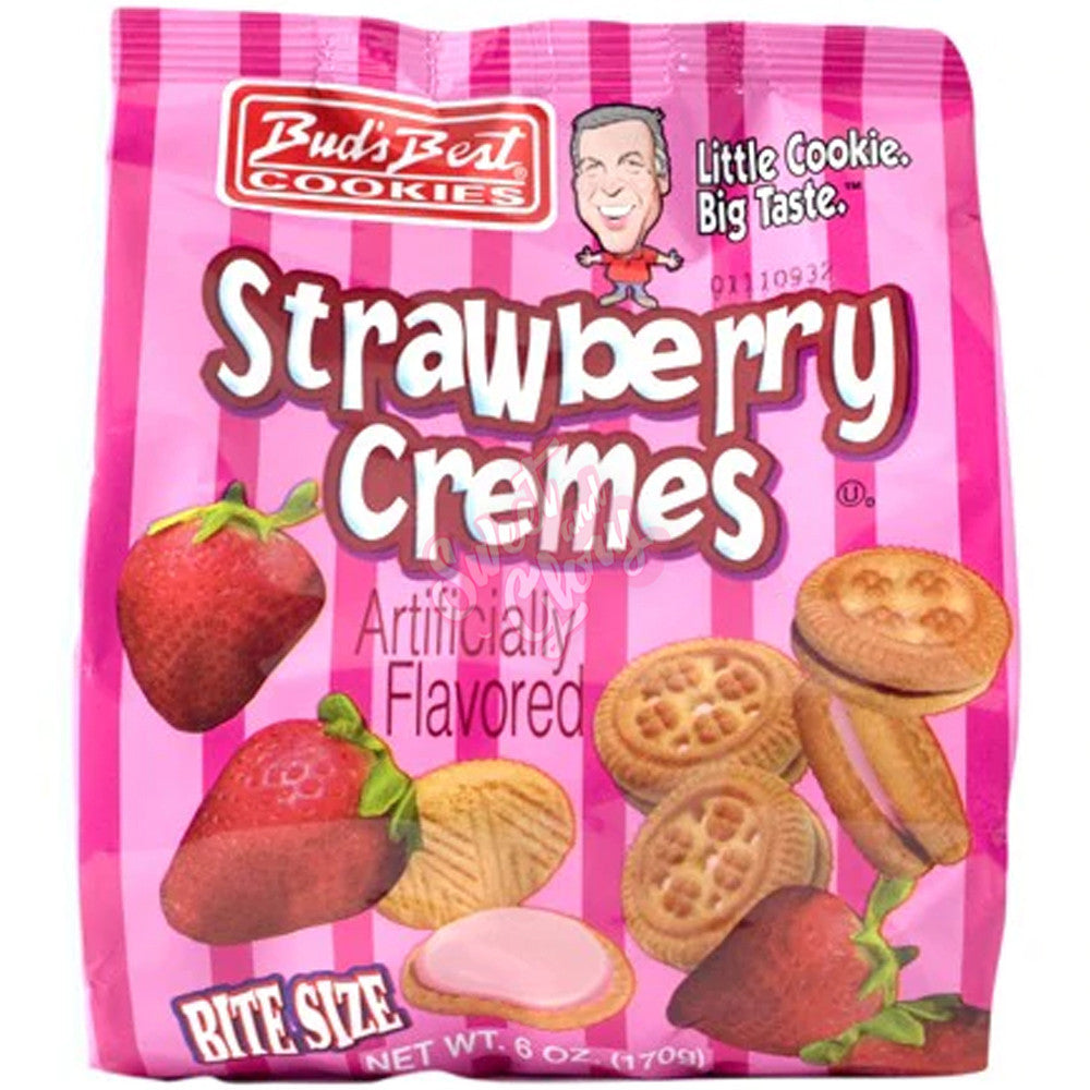 Buds Best Bite Size Strawberry Cremes - 170g