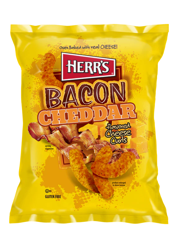 Herr's Bacon Cheddar Cheese Curls - 170g