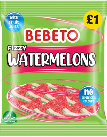 Bebeto Fizzy Watermelon - 150g